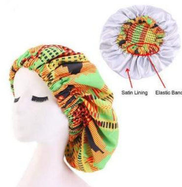 YBL Ankara Premium Bonnet- Green