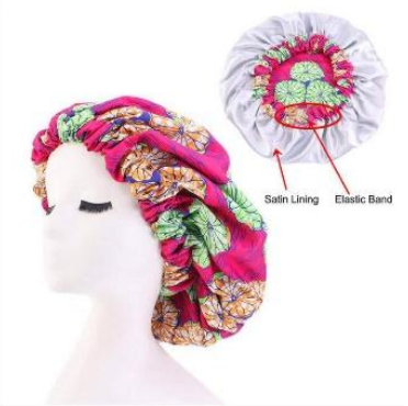 YBL Ankara Premium Bonnet- Hot Pink